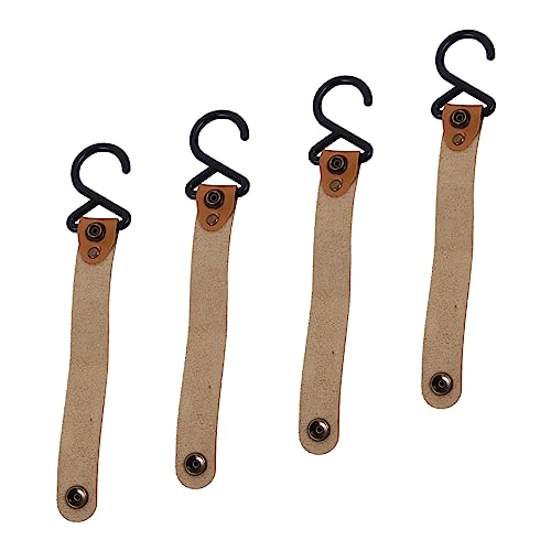 Cabilock Hook Wind Rope Buckle 4 Pack Heavy Duty Camping Hooks for Outdoor Cooking Hanging Pot Rack Garden