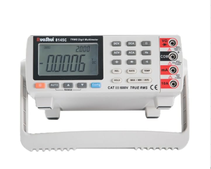 Digital LCR Meter with Auto Range, Capacitance Inductance Resistance Tester, High Accuracy Handheld Component Analyzer with Backlit LCD, Data Hold for Electronics Repair