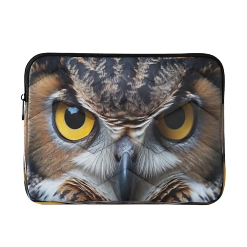 Funda para laptop 13-14 pulgadas impermeable con diseño búho