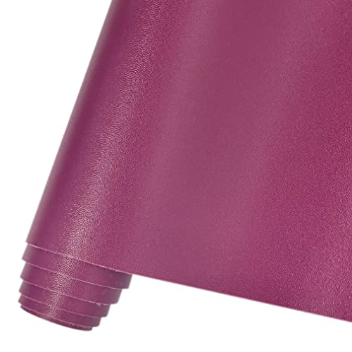 Feuille de cuir synthétique lisse violet 30x135 cm pour nœuds et boucles d'oreilles
