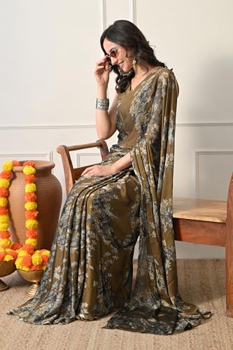 Image of MIRCHI FASHION Saree for Woman Chiffon Tie Dye Printed | Lightweight Daily Wear Women's Sari with Unstitched Blouse Piece (Available in 10 Colors)