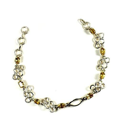Citrine naturelle ovale en argent 925 : éclat joaillerie durable