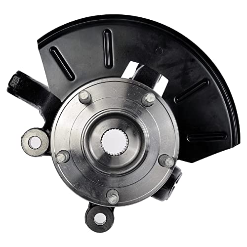 Autoshack Kn798407 Front Steering Knuckle & Wheel Bearing Hub Assembly 5 Lugs Driver Side Replacement For 2005-2012 Ford Escape 2005-2011 Mercury Mariner 2005 2006 2008-2011 Mazda Tribute 4Wd Awd Fwd #TOP2