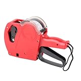 RASTKY Handheld-Preisauszeichnungspistole, Kompakte 8-stellige Etikettierwalze, Manuelle Preisauszeichnungsmaschine für Supermarkt, Einkaufszentrum, Geschenkeladen, Kunststoff