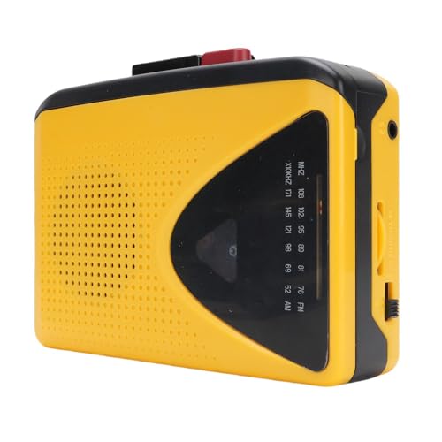 Rejestrator Odtwarzacza Kasetowego, Przenośne AM FM Radio, Wbudowany Mikrofon i Głośnik, Gniazdo Słuchawkowe 3,5 Mm, Kompaktowy Rozmiar Domu, Podróży