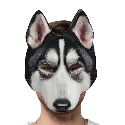 Máscara para perros, manta facial para mascarada para perros, máscara de vestir, accesorios de disfraz, máscara de Halloween, accesorios de fotomatón para decoración de Hallo
