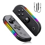 JoyPlay Controller per Switch, Set di 2 Wireless Joystick Controller per Switch/OLED/Lite Gamepad con Giroscopio a 6 Assi/Doppia Vibrazione/ …
