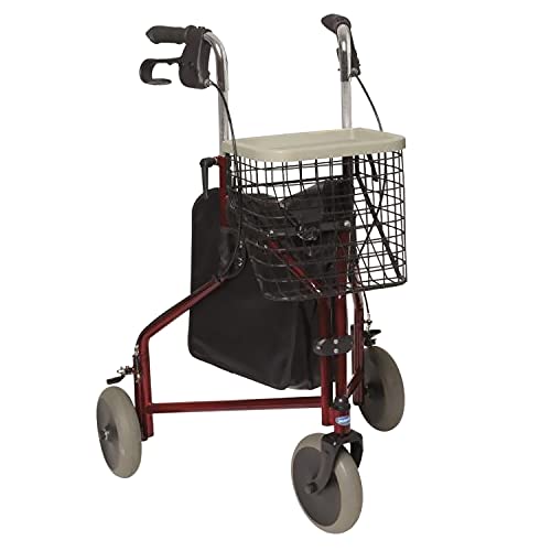 Invacare Delta Rollator à trois roues Bordeaux