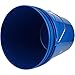 PRO-SOURCE Round Bucket, High-Density Polyethylene, Blue, 14.57 Inch Height, 5 Gallon Capacity, 11.44 Inch Diameter, with Handle