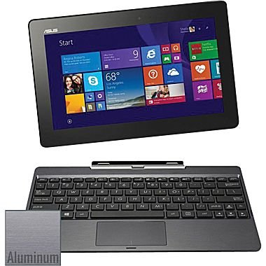 ASUS T100TAM-C12-GR, 10.1" - Detachable 2-in-1 Touchscreen Laptop - Intel Atom Z3775-64GB HD - 2GB RAM - Win8.1