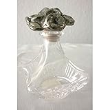 Glas/Zinn Frieling - Antik-Zinn/Glas Flakon 8 cm hoch