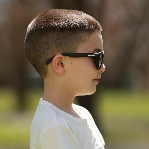 Image of COASION Classic Retro Kids Polarized Sunglasses for Boys & Girls Age 2-9