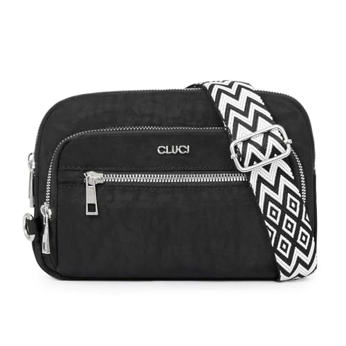 Image of CLUCI Anti Theft Crossbody Bags for Women Travel Small Crossbody Bag Purses for Women RFID Nylon Belt Bag