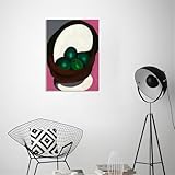 RXNHGJDS Georgia O'Keeffe Wall Art,Alligator Pears,Famous Floral Paintings Georgia O'Keeffe Canvas Prints Flower Pictures on Canvas Giclee Artwork 110x80cm(43x31in) Framed - Image 2