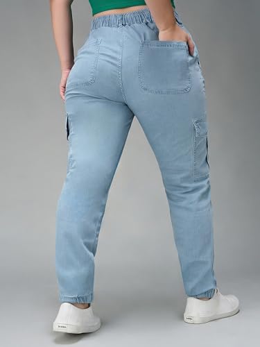 Image of Miss Chase A+ Women's Bootcut High Rise Regular Length Stretchable Denim Jeans