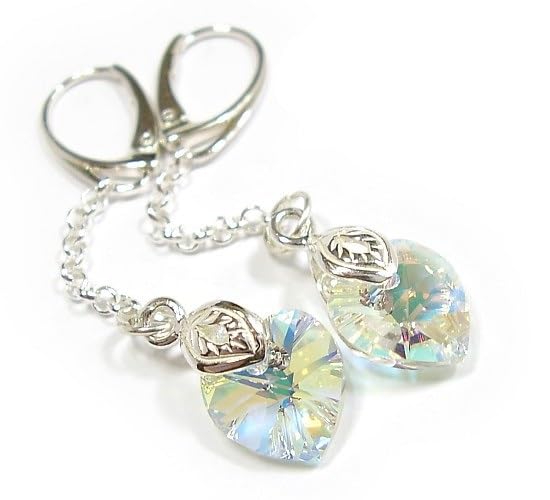 Boucles d'oreilles cœur argent Arande anti-allergie