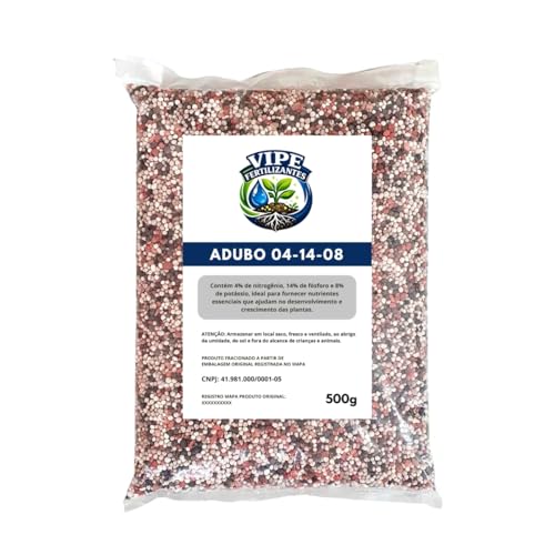 Adubo Npk 04-14-08 Fertilizante Completo Para Plantas 500g