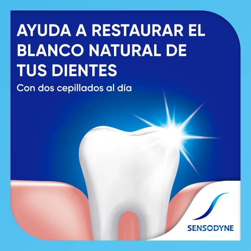 Miniatura 4 de Sensodyne Blanqueante Pasta De Dientes, Alivio Sensibilidad, Pack 4x75 ml | Pasta dientes sensibilidad, blanqueante suave, protección caries, uso diario, pack ahorro 4 tubos, 75 ml cada uno