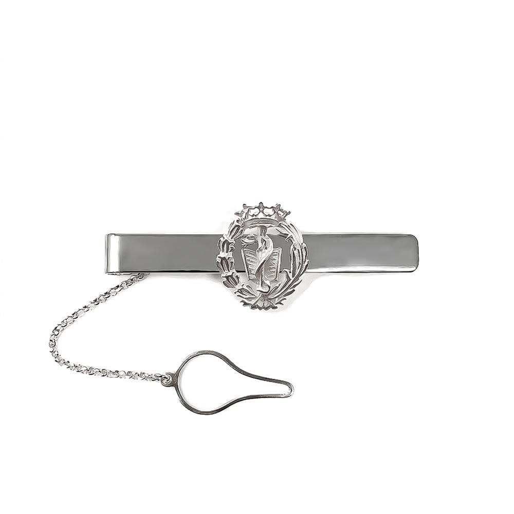 Pisacorbatas Insignia Profesional Medicina Plata Ley 925m 54mm.. Grabación incluida en el precio - Personalizable - GRABACIÓN INCLUIDA EN EL PRECIO