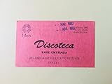 tickets fc barcelona chelsea entrada de discoteca antigua, el tamaño es variable, dependiendo de la entrada