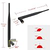 2 Pack 915MHz LORA Antenna 5dBi Gain Omni SMA Male Connector + RF Antenna Adapter Cable