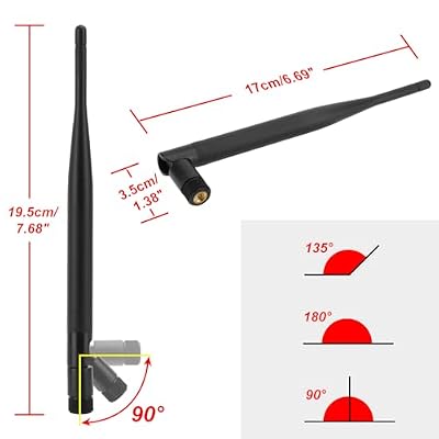 2 Pack 915MHz LORA Antenna 5dBi Gain Omni SMA Male Connector + RF Antenna Adapter Cable