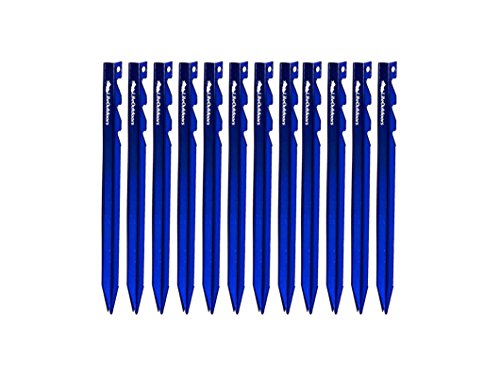LITEOUTDOORS Ultralight Tent Stakes - 7075 Aluminum Tent Pegs - for Backpacking, Hiking, Camping (Stakes Only)