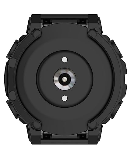 Image of YODI Soft TPU Case Cover for Amazfit T-REX 2 Smartwatch only Removable Flexible Screen Protector Watch Cases for Men and Women Anti Scratch 360 Degree Full Protection (Case Black)