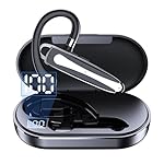 Truck-Driver-Bluetooth-Headset-for-Cell-Phones-Wireless-Earbuds-with-Earhooks-IPX7-Waterproof-Dual-Microphone-Earpiece-in-Ear-Hands-Free-Single-Headphone-Charging-Case-for-Driving-Business-Android-iOS