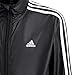 adidas Unisex-Child Essentials 3-Stripes Woven Track Suit, black/mgh solid grey, 13-14 Years