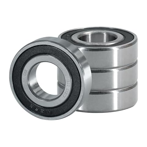 CHR Ball Bearings | R12-2RS | 10 Pack | 3/4 x 1-5/8 x 7/16 | Double Rubber Sealed Ball Bearings | Lubricated Chrome Steel | Designed for Motor, Mini Bike, Wheels, Pool Pumps | ISO 9001-2015 Certified Cover