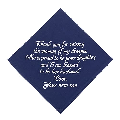 Father in law Wedding handkerchief from Groom, Father of the