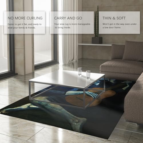 Tapis de salon 60x90 antidérapant et décoration bureau - 4