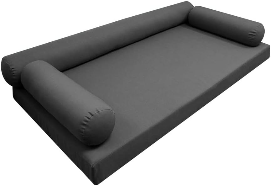 Style6 Crib Outdoor Daybed Mattress Bolster Knife Edge Insert and Cover Complete Set - AD003