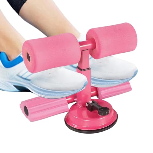 Barre d'abdominaux à ventouses avec support de pieds rembourré pour athlètes
