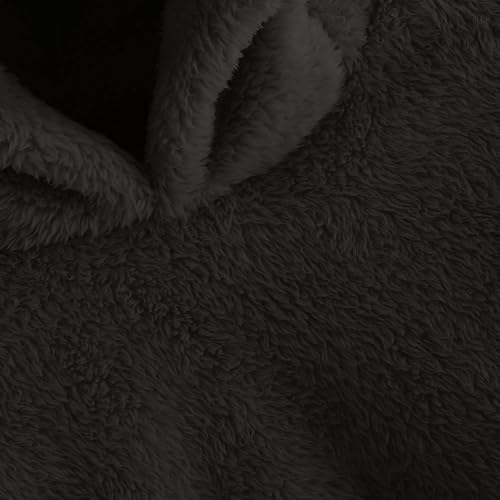 Uillui Girls Teddy Bear Hoodie Fuzzy Fleece Pullover Hoodies Cute Ears Sweatshirt Winter School Casual Loose Outwear Sweater3