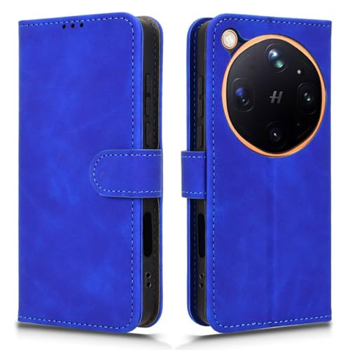 Image of for Oppo Find X9 Ultra 5G Leather Case Skin Feel Anti Drop Wallet Stand Flip Phone Cover - Blue