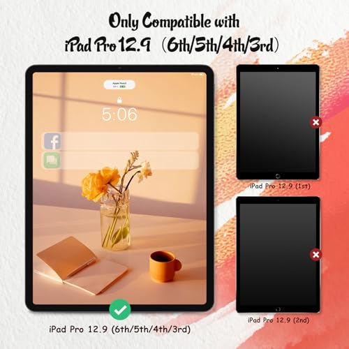 image for KCT 2 Pack Paperfeel Screen Protector Compatible with iPad Pro 12.9 (2