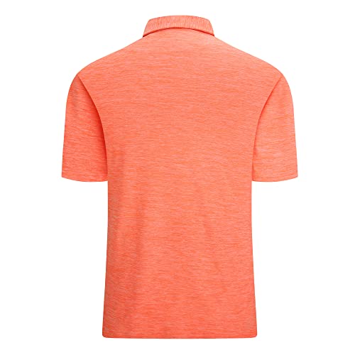 Alex Vando Mens Golf Shirt Moisture Wicking Quick-Dry Short Sleeve Casual Polo Shirts For Men,Orange,Xl #TOP1