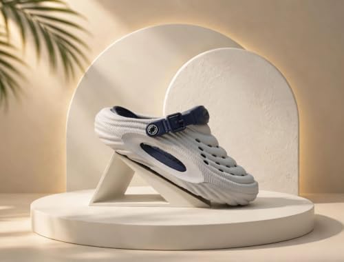 Image of Men's Clogs Mules for Men & Boys - CreamComfortable, Lightweight, Non-Slip, Waterproof, Stylish, Classic, Casual, Everyday Mules