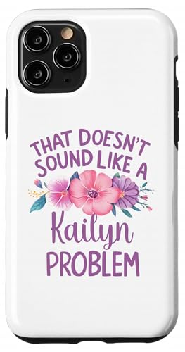 Kailyn Personalized Cute Flower Girls Kailyn Name スマホケース iPhone 11 Pro 用