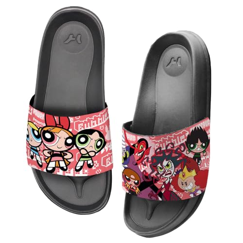 Powerpuff Girls Villains Unisex Adult Slides Adjustable Flip Flop Sandals Officially Licensed Hypd Slydr Switch™3
