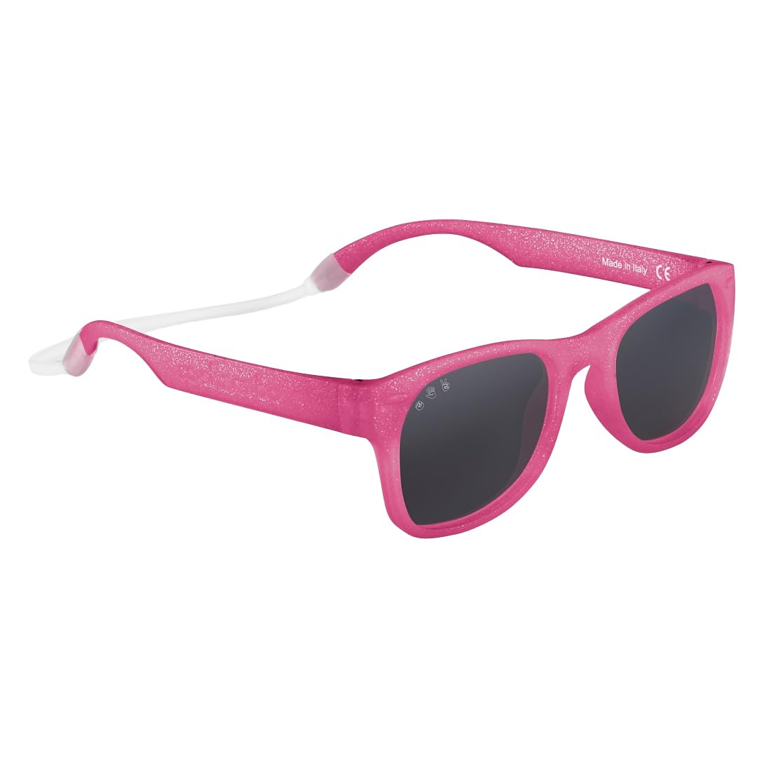 ROSHAMBO Unbreakable Square Sunglasses - Italian Made Polarized - BPA Free with Strap + Accessories - USA Assembled