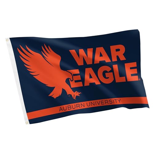 Desert Cactus Auburn University AU Flag - 3 x 5 Feet Tigers Banner Indoor/Outdoor Durable Fabric 100% Polyester Design (Style I)