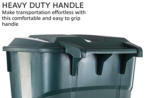 United Solutions TI0096 Ecosolution 32 Gallon Wheeled Outdoor Garbage Can thumb #3