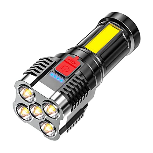 High Lumens Rechargeable Flashlight: Zoomable & Waterproof