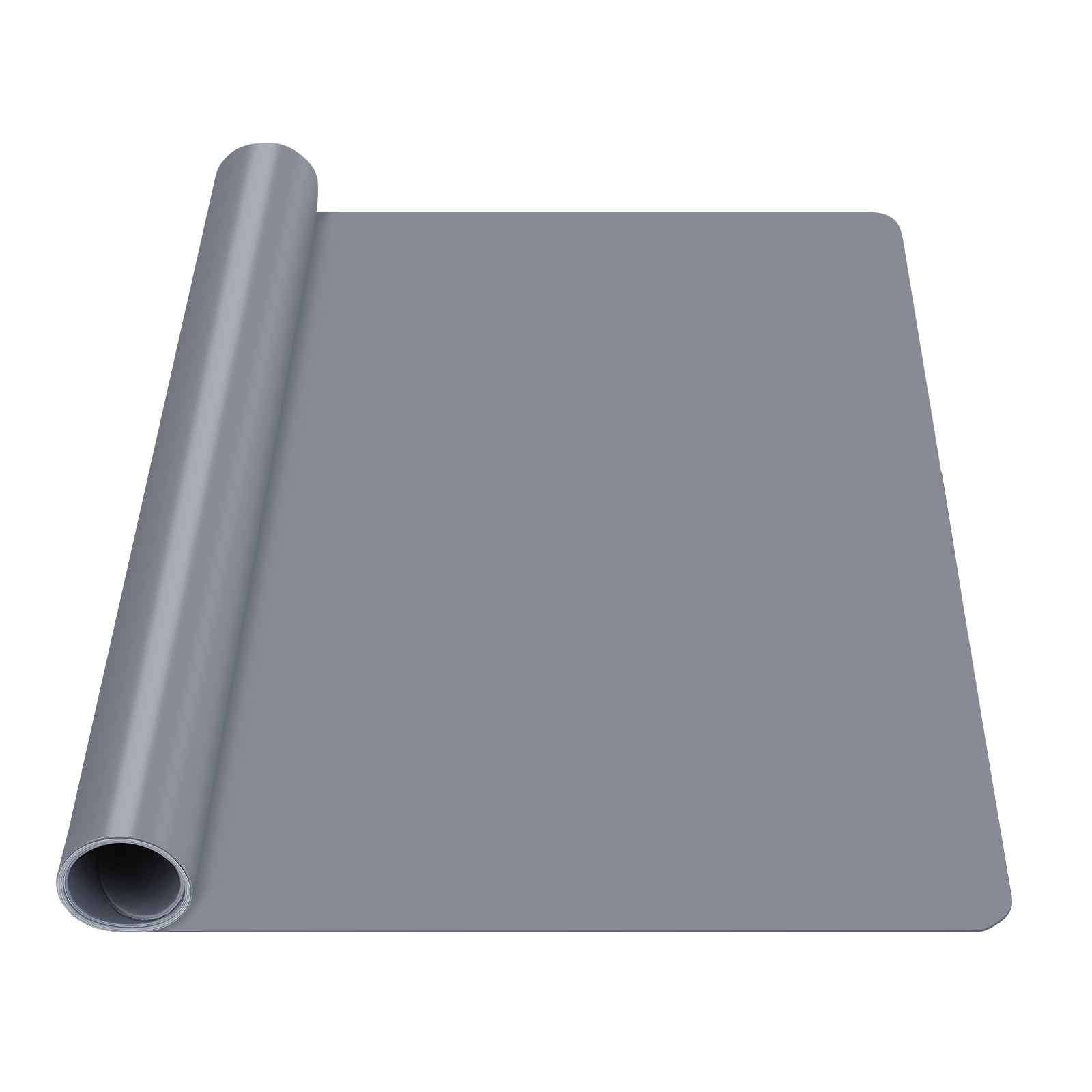 Luxeu Heat Resistant Mat, 65x45cm Large Silicone Mat, Non Stick and Non Slip, Silicone Sheet for Resin Epoxy, Crafts, Jewelery Casting (Dark Grey)