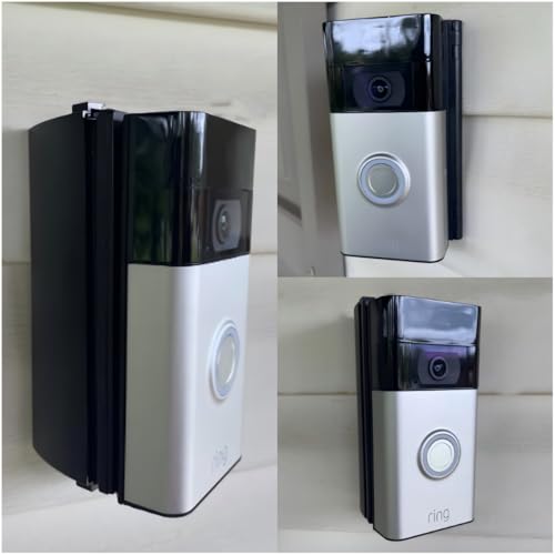 Zahala Battery Einstellbare 30 bis 55 Grad Türklingel Winkel Halterung Kompatibel mit Video Türklingel 2/3/3 Plus/4, Einstellbarer Winkelhalter Video Türklingel Zubehör Kit