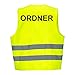 Produktbild Warnweste GELB Sicherheitsweste Weste Ordner Security Crew (Ordner 5er Paket)