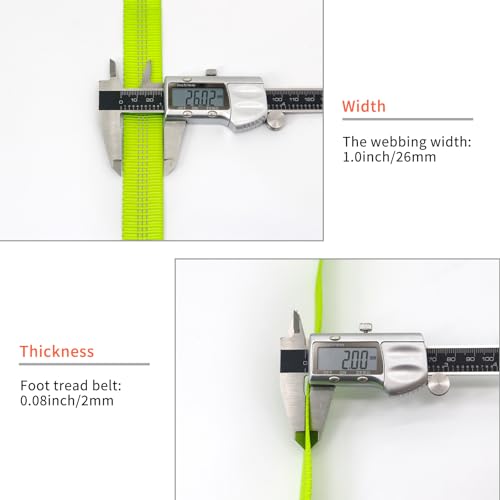 Image of NewDoar CE UIAA Certified 1 Inch Nylon Webbing Strap /Tubular Climbing Webbing - Heavy Duty Strap for Rescue, Climbing, Harnesses, Rock Work, & Firefighting